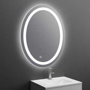 آینه اُلین مدل چراغ‌دار بیضی